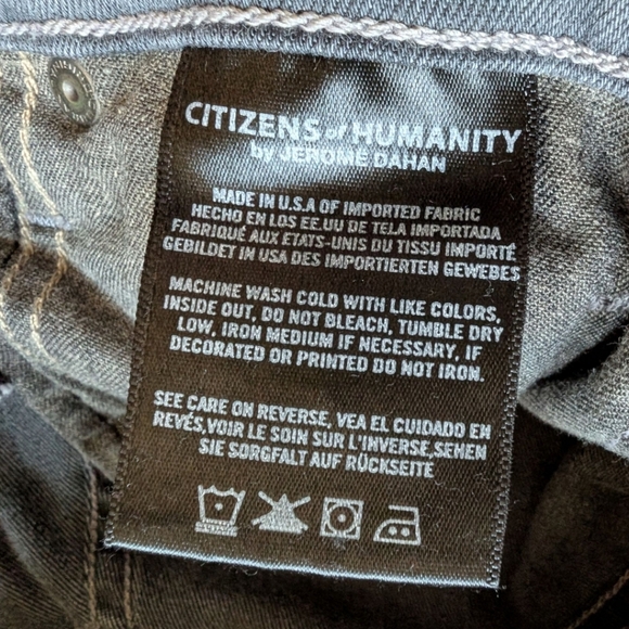 Citizens of Humanity Avedon Skinny Jeans Grey Denim Mid-Rise Women's size 30 - Picture 11 of 16